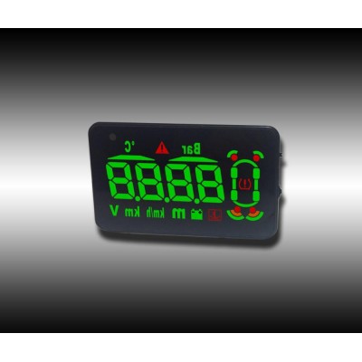 OBD-II Head-up Display with 4 rear+ 4 front wireless parking sensor