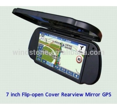 7inch auto dimming rear view mirror with gps navigation