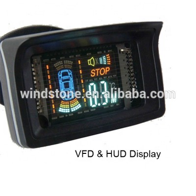 Car VFD HUD Display Parking Sensor System 4 Rear Sensors for New drivers parking safety