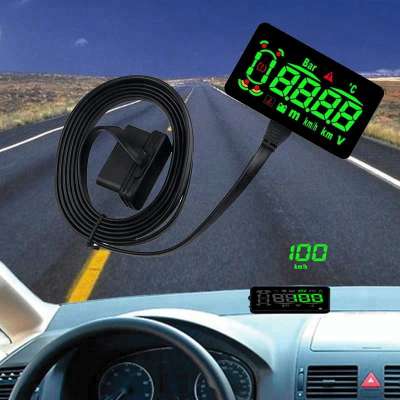 Car HUD Head Up Display Car Alarm System OBD2 EUOBD Interface Overspeed Warning Automobile Windshield Project Car-styling