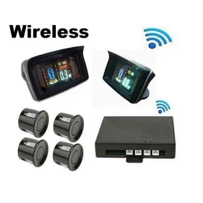 Car Wireless VFD&HUD Display Parking Sensor 4 Sensors Wifi Wireless Car Reversing Aid System