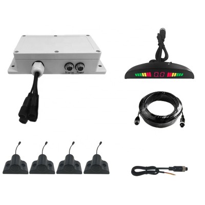 Easy Installation 24V Truck Parking Sensor System with Digital Sensor Long Vehicle Parking Sensor 10 Meter Long Range